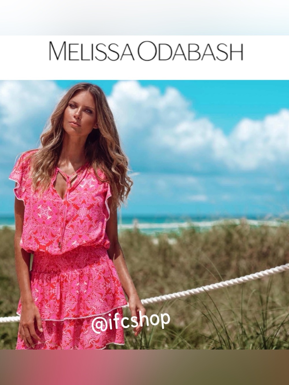 Melissa Odabash Keri Mini Dress in Carnival Print S